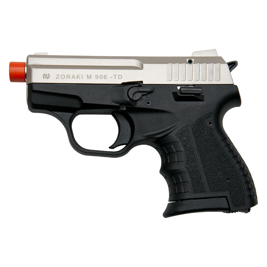 Zoraki M906 Satin Finish - 9MM Front Firing Blank Pistol Semi-Auto Gun - Tophatter's Army Products & Self Defense Collectible Weapons - Tophatter Daily Deals